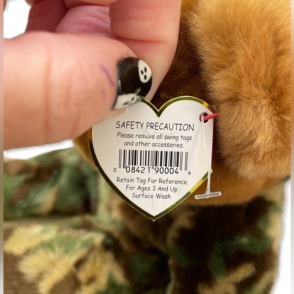 BEANIE Buddy Vintage Original 2003 TY Military Camouflage Collectible 14 inches - Picture 5 of 8